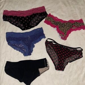 Set of 5 PINK Victoria's Secret & La SENZA
